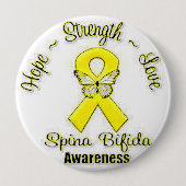 Spina Bifida Awareness Ronde Button 4,0 Cm (Voorkant)