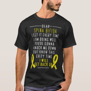 Spina Bifida Bewustzijn Ik zal weer omhoog Geel R T-shirt