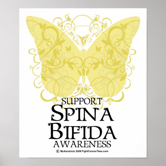 Spina Bifida Butterfly Poster (Voorkant)