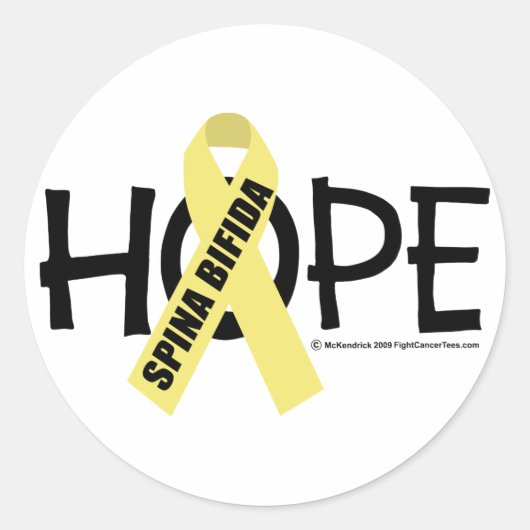 Spina Bifida Hope Ronde Sticker (Voorkant)