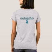 Spina Bifida Lipomyelomeningocele Awareness T-shirt (Achterkant)