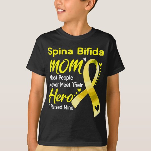 Spina Bifida Moeder Ik heb de mijne opgevoed T-shirt (Voorkant)