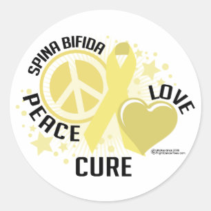 Spina Bifida PLC Ronde Sticker