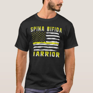 Spina Bifida Warrior Amerikaanse vlag Amerikaanse  T-shirt