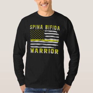 Spina Bifida Warrior Amerikaanse vlag Amerikaanse  T-shirt