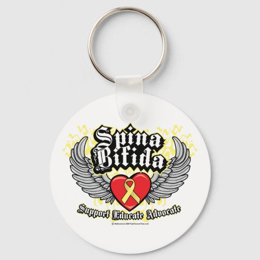 Spina Bifida Wings Sleutelhanger (Voorkant)