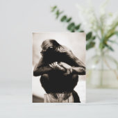 Spinaap briefkaart (Staand voorkant)