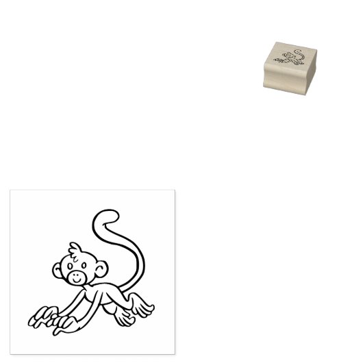 spinaap rubberstempel (Gestempeld)