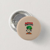 Spinach Espresso Hat Ronde Button 3,2 Cm (Voorkant /achterkant)