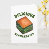 Spinach Feta Phyllo Pie Kaart (Gele Bloem)