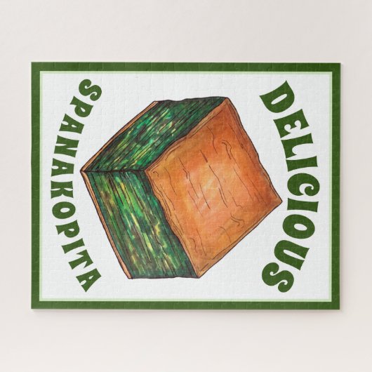 Spinach Feta Phyllo Pie Legpuzzel (Horizontaal)