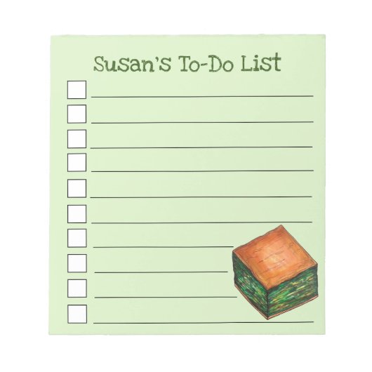 Spinach Feta Phyllo Pie Notitieblok (Voorkant)