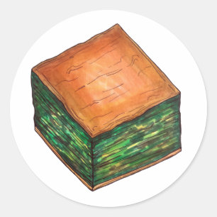 Spinach Feta Phyllo Pie Ronde Sticker