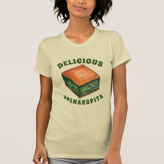 Spinach Feta Phyllo Pie T-shirt (Voorkant)