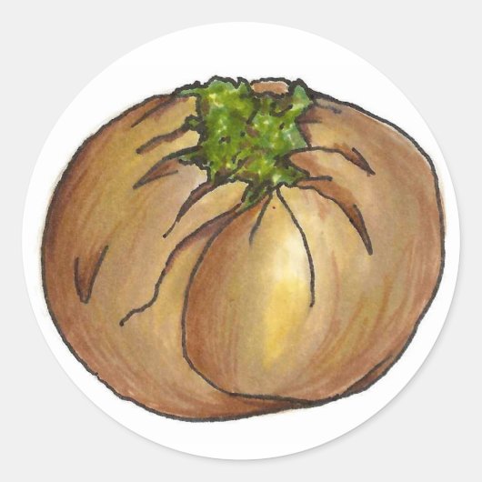 Spinach Knish Jewish Deli NYC Food Cooking Foodie Ronde Sticker (Voorkant)