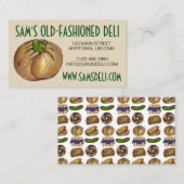 Spinach Knish Jewish Deli Restaurant Knesset Visitekaartje (Voorkant / Achterkant)