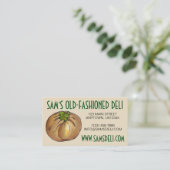 Spinach Knish Jewish Deli Restaurant Knesset Visitekaartje (Staand voorkant)