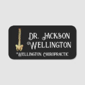 Spinal Column Chiropractic Business in Black Name  Naamplaatje (Voorkant)