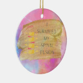 Spinal Fusion Memento Kerstmis Ornament (Rechts)
