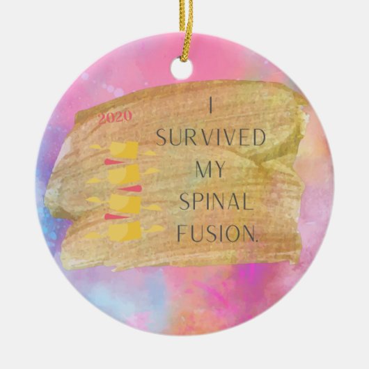 Spinal Fusion Memento Kerstmis Ornament (Voorkant)