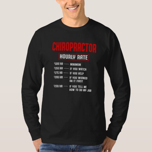 Spinale chiropractor t-shirt (Voorkant)