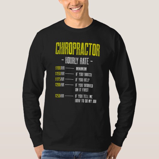 Spinale chiropractor t-shirt (Voorkant)