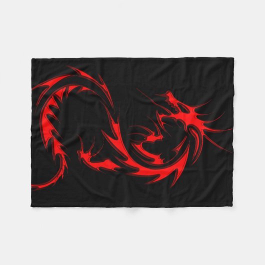Spinale dragon Fleece Blanket (Voorkant (Horizontaal))