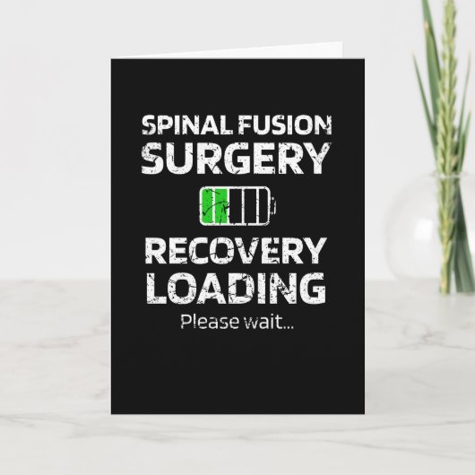 Spinale Fusion Recovery geeft ruggenwervel chirurg Kaart (Voorkant)