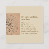 Spinale kabelgootsteen voor de gal - Neuroloog Vierkante Visitekaartje (Achterkant)