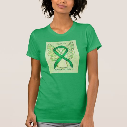Spinale kabelschaden Groene bewustwording Shirt (Voorkant)