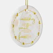 Spinale kerstversiering keramisch ornament (Rechts)