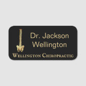 Spinale kolomchiropractische Zaken in Zwart Naamplaatje (Voorkant)