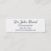 Spinale visitekaartje (Achterkant)