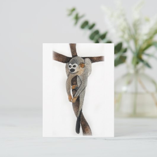 spinappen briefkaart (Staand voorkant)