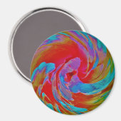 Spinart! fluorescerende bloem magneet (Voorkant / Achterkant)