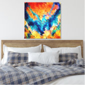 Spinart. Phoenix Rising Canvas Afdruk (Insitu (Slaapkamer))