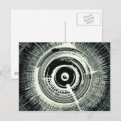 Spinart. Super Nova Black Briefkaart (Voorkant / Achterkant)