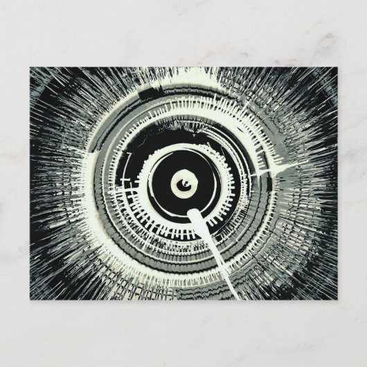 Spinart. Super Nova Black Briefkaart (Voorkant)