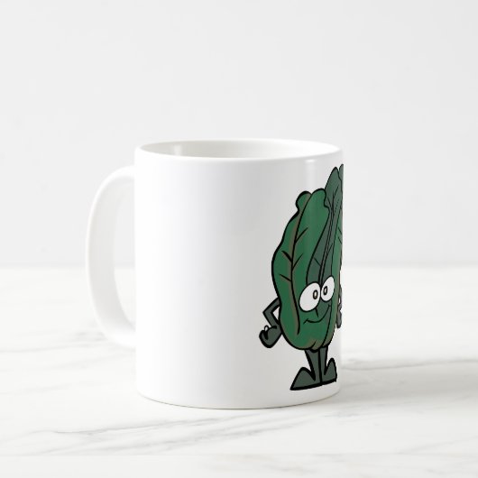 Spinazie aangezicht Mok (Voorkant links)