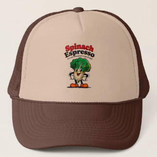 Spinazie Espresso Hoed Trucker Pet