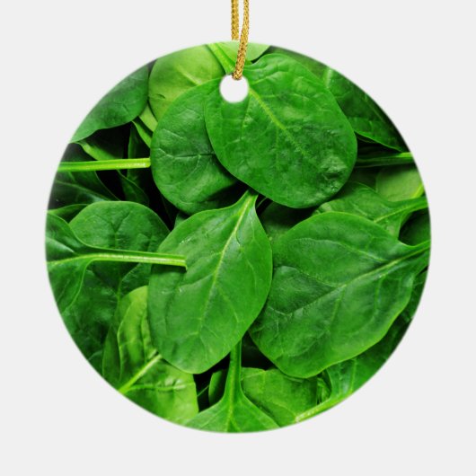 spinazie keramisch ornament (Voorkant)