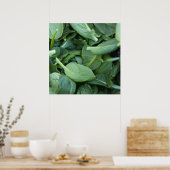 Spinazie Leaves Poster (Keuken)