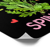 Spinazie Shirt voor vrouwen gewoon een meisje dat Poster (Hoek)