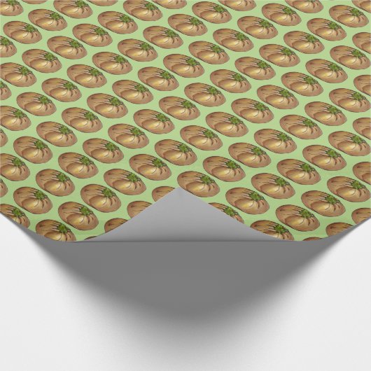 Spinazieklaarmaken NYC Joods Deli Voedsel Cadeaupapier (Hoek)