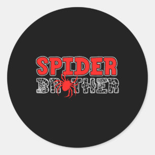 Spinbroer Kid Spidey Verjaardag Matching Familie Ronde Sticker