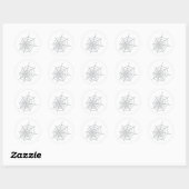 spincobweb spiderweb ronde sticker (Vel)