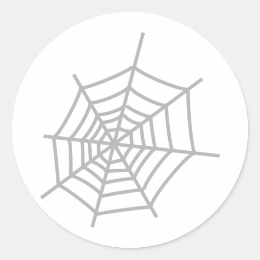 spincobweb spiderweb ronde sticker (Voorkant)