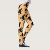 Spindpatroon zwart sinaasappel leggings (Rechts)