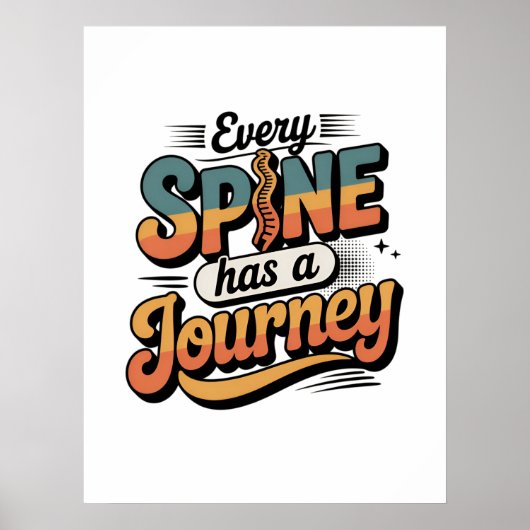 Spine Care Journey and Body Alignment Poster (Voorkant)