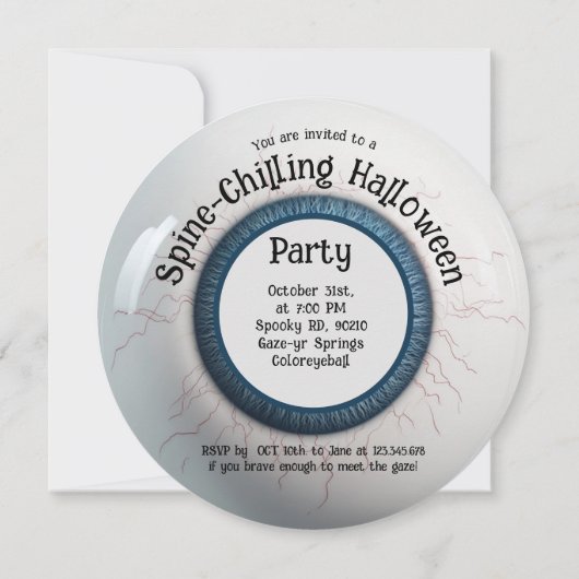 Spine-Chilling Halloween Party! Kaart (Achterkant)